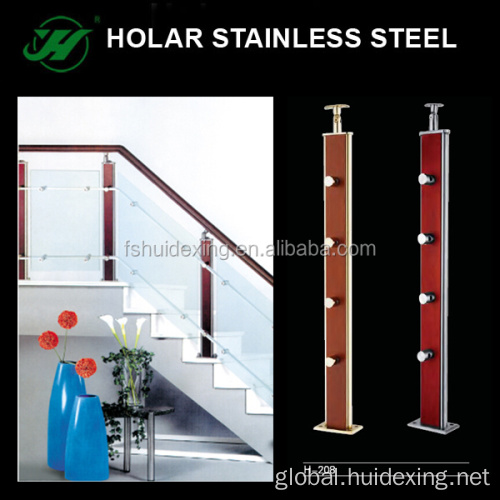 Acrylic Interior Stair Railings stainless steel balcony posts supply Factory